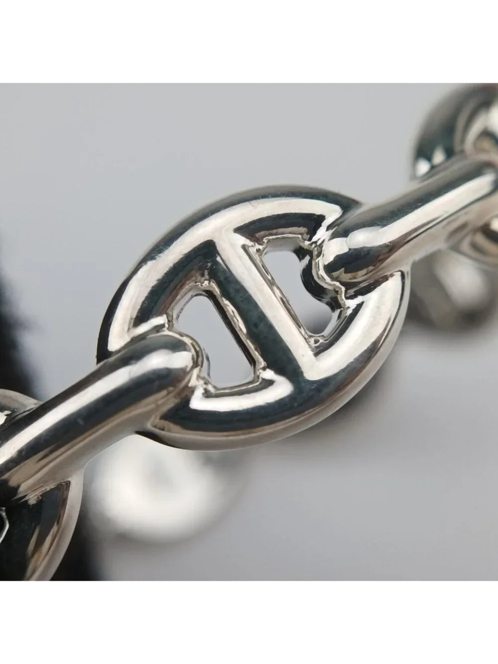 Hermes Chaine D'ancre Enchainee Silver Bracelet